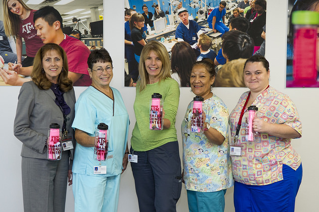 Contestants for Minutes in Motion line up and smile at the outset of the competition.