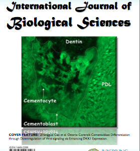 International Journal of Biological Sciences, March 2015 Cover