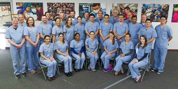 The first group of Implant Continuum participants completed the course on March 7. This is a group shot of all the participants.
