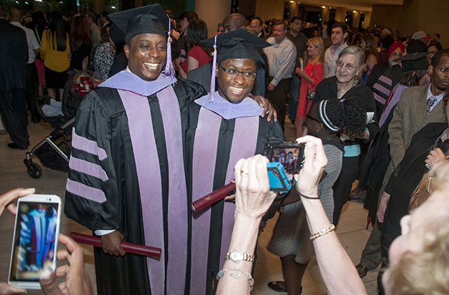 Kachepa, right, with TAMBCD classmate Dr. Igun Adetokunbo 