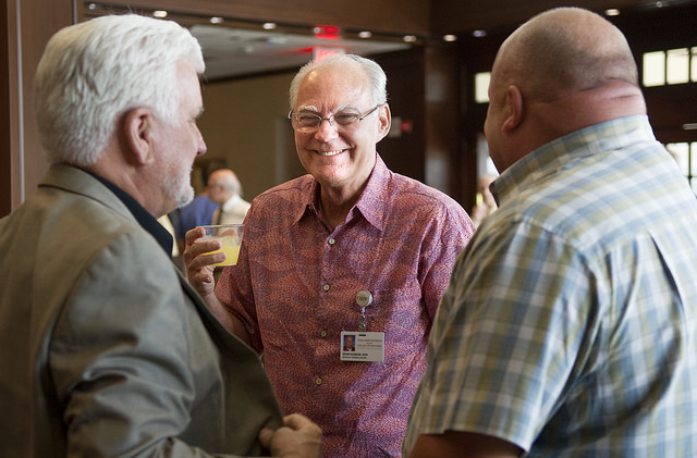 Dr. Dean Hudson during his June 30 retirement reception