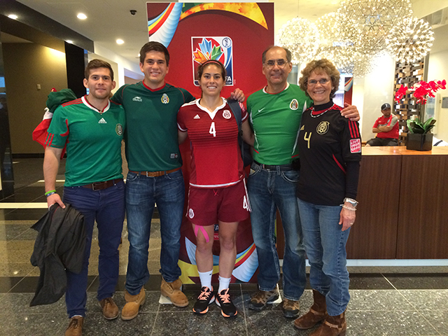 Alina Garciamendez-Rowold and family in Moncton, Canada, in June. 