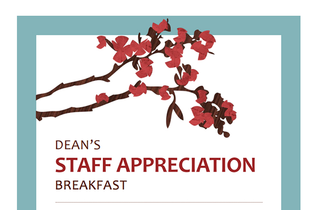 Dean's Appreciation Breakfast sign