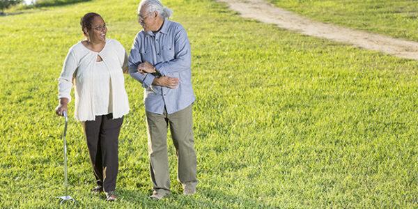 Senior Couple Walking