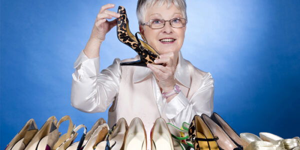 Moira Allen’s passion for footwear isn’t exactly a secret. A mere glance in her office reveals some subtle giveaways: shoe stickers on her file cabinet, a tape dispenser shaped like a shoe and — during the holidays — a stocking hung on her office door with care, glittery heel and all. In all those years of wearing heels, Allen — whose late husband had to convert a linen closet just to store the collection — can’t recall one mishap, stumble or fall. Her feet never get sore. And kitten heels; forget it. “I don’t like little teeny, tiny heels,” Allen says. “But I wonderfully love a good pair of shoes.”