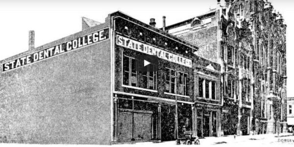 An image of the dental school in the early 1900s