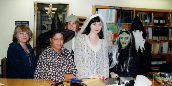 Baylor Health Sciences Library staff members, Halloween 1997