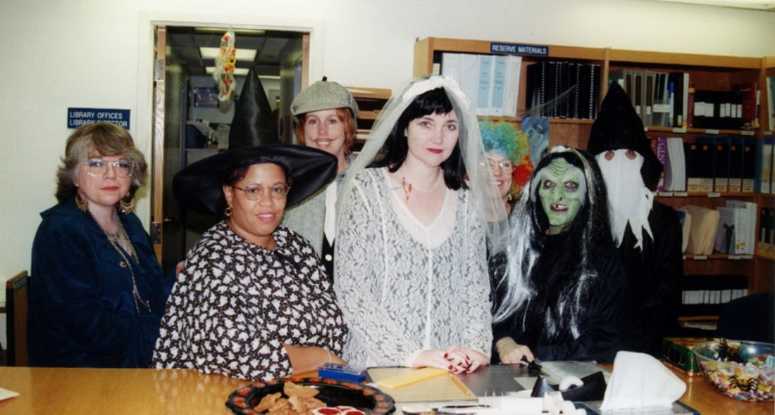 Baylor Health Sciences Library staff members, Halloween 1997