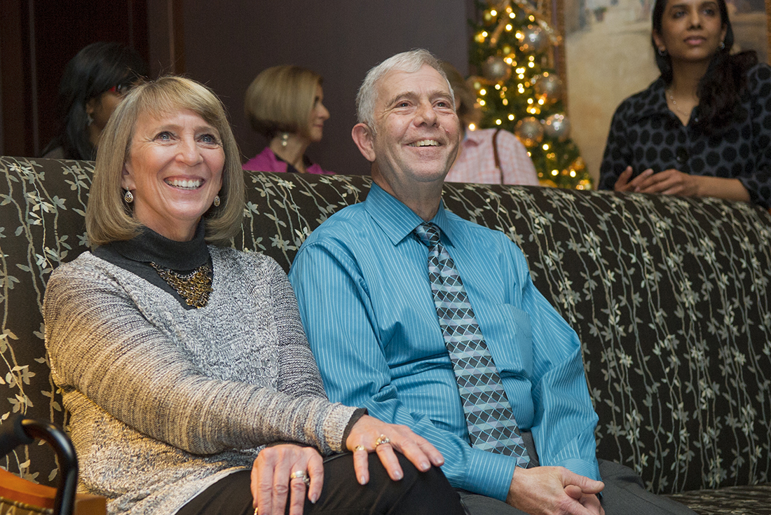 Dr. Harvey Kessler and his wife, Lynn, during his retirement from Texas A&M College of Dentistry