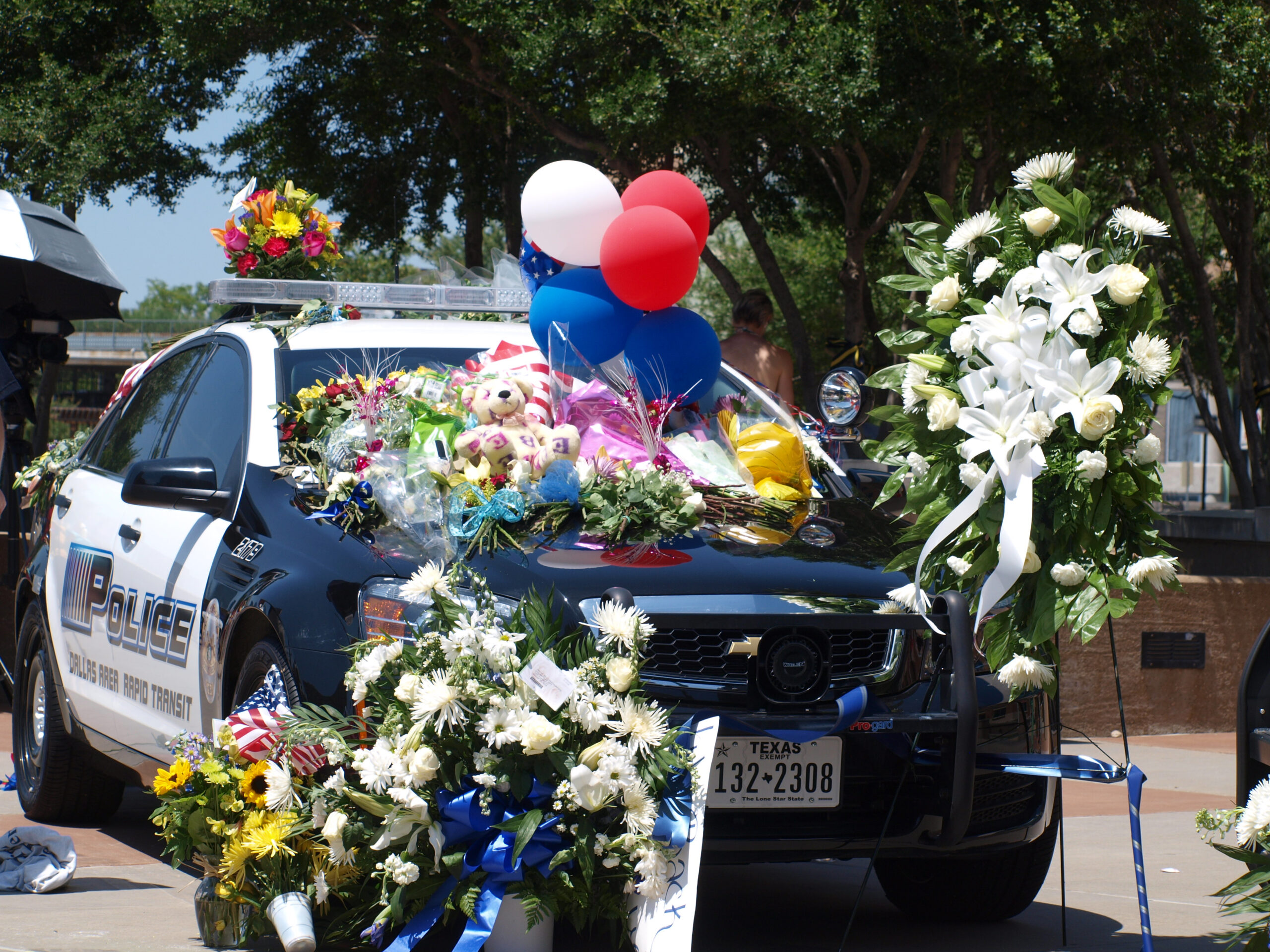 Memorial Cars at Jack Evans Police Headquarters