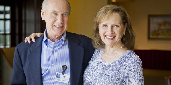 Dr. Stan Ashworth and his wife, Karen during his 2012 retirement reception