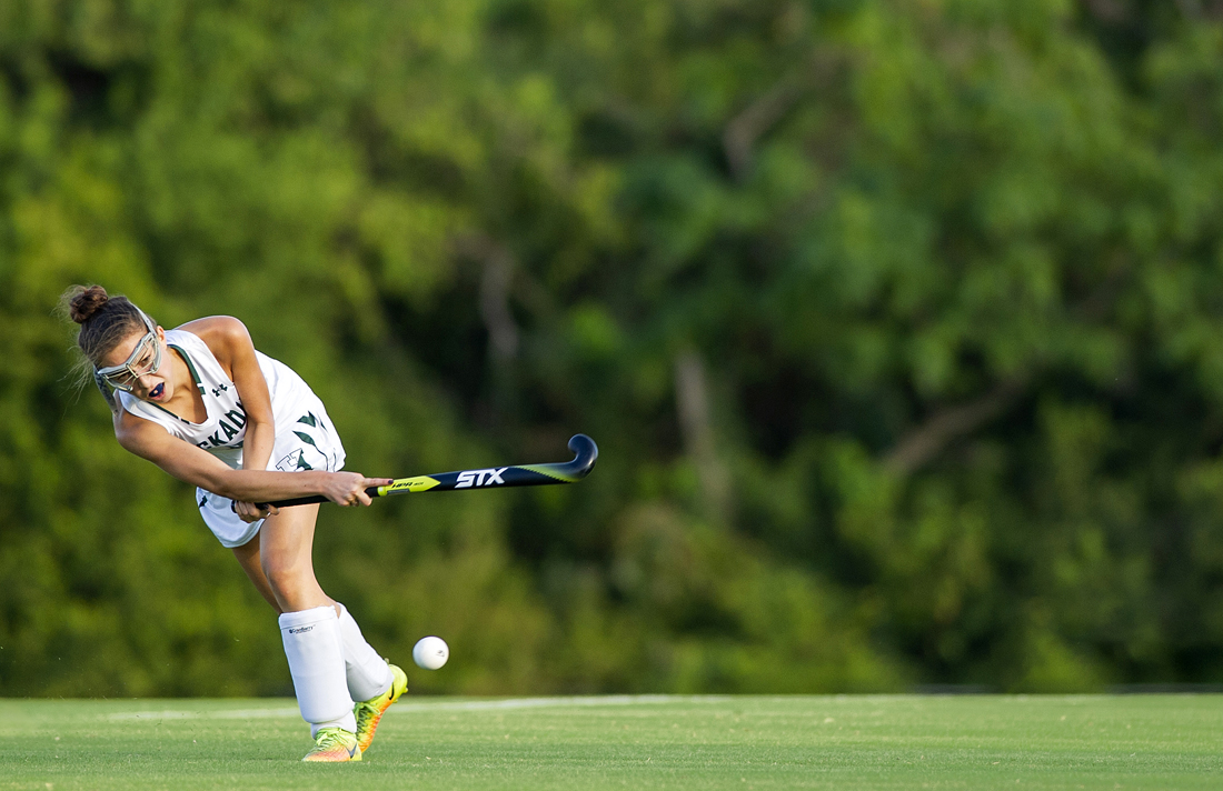 field hockey action shot