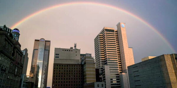 Downtown rainbow