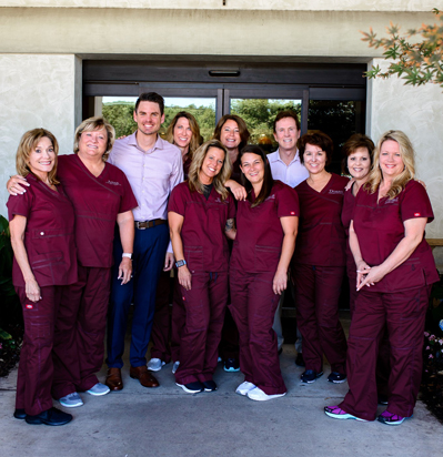 Dr. Aaron Crossley's Flower Mound staff