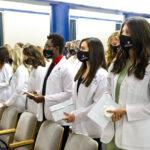 Dental hygiene students at their white coat ceremony